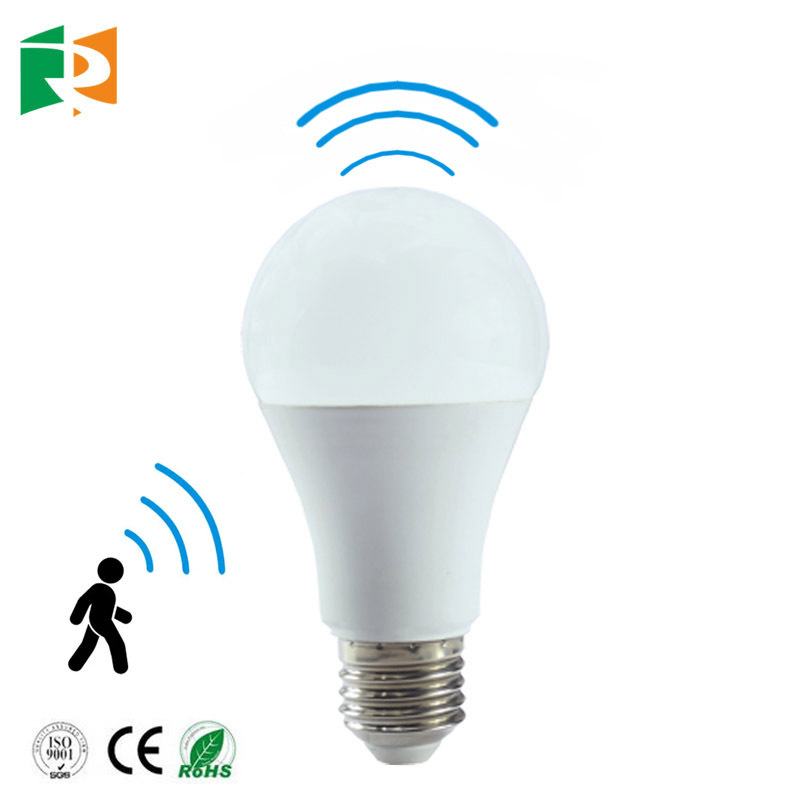 Hot Sale 175V E27/B22 led light bulb Residential Lighting warm white 2800k white 6500k motion sensor bulb