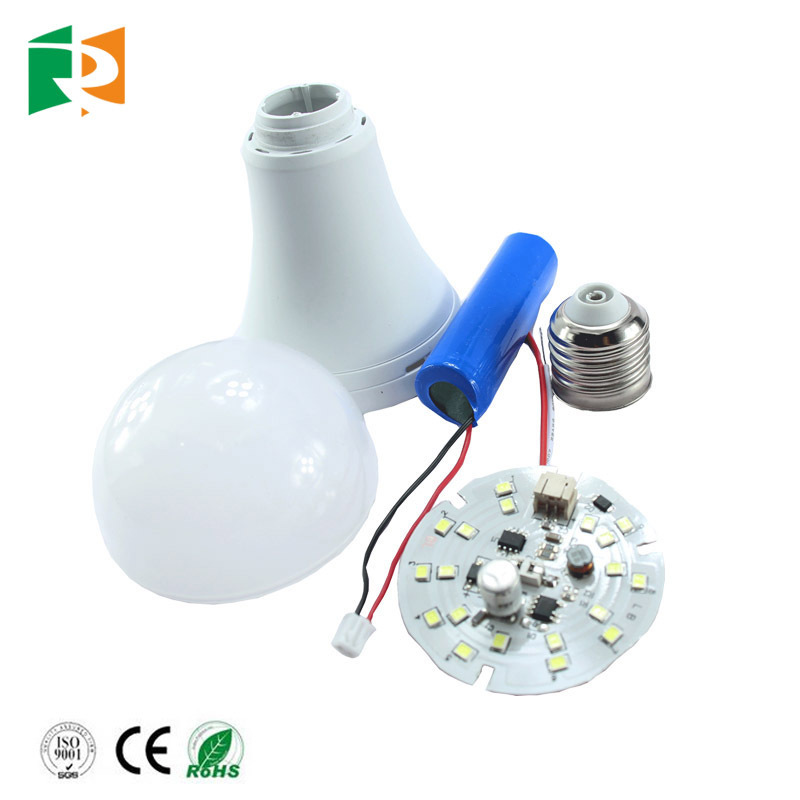 5H Rechargeable Led Emergency Lamp Bulb 220v Led 7w Rindia Control Luces Led Indoor Lighting 90 Rechargeable Battery Pack 80 SMD