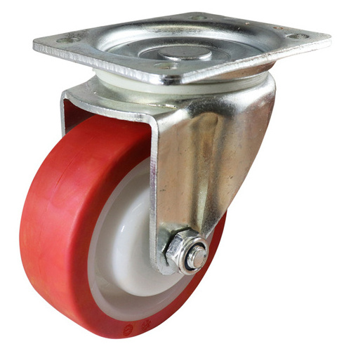 200mm caster wheels center locked thread stem tpr caster m8 heavy duty polyurethane pu caster wheel