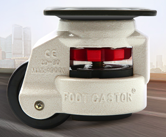 GD40S Footmaster caster swivel caster Industrial load wheel 60F80F100F150 Horizontal height leveling adjustment casters