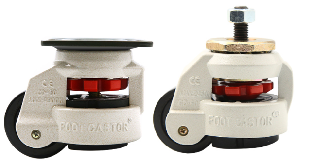 GD40S Footmaster caster swivel caster Industrial load wheel 60F80F100F150 Horizontal height leveling adjustment casters