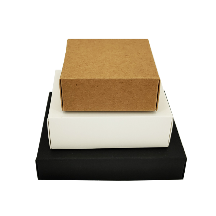 Empty Kraft Paper Box with Lid Custom High-end Large Square Packaging Boxes for Clothing Shoes