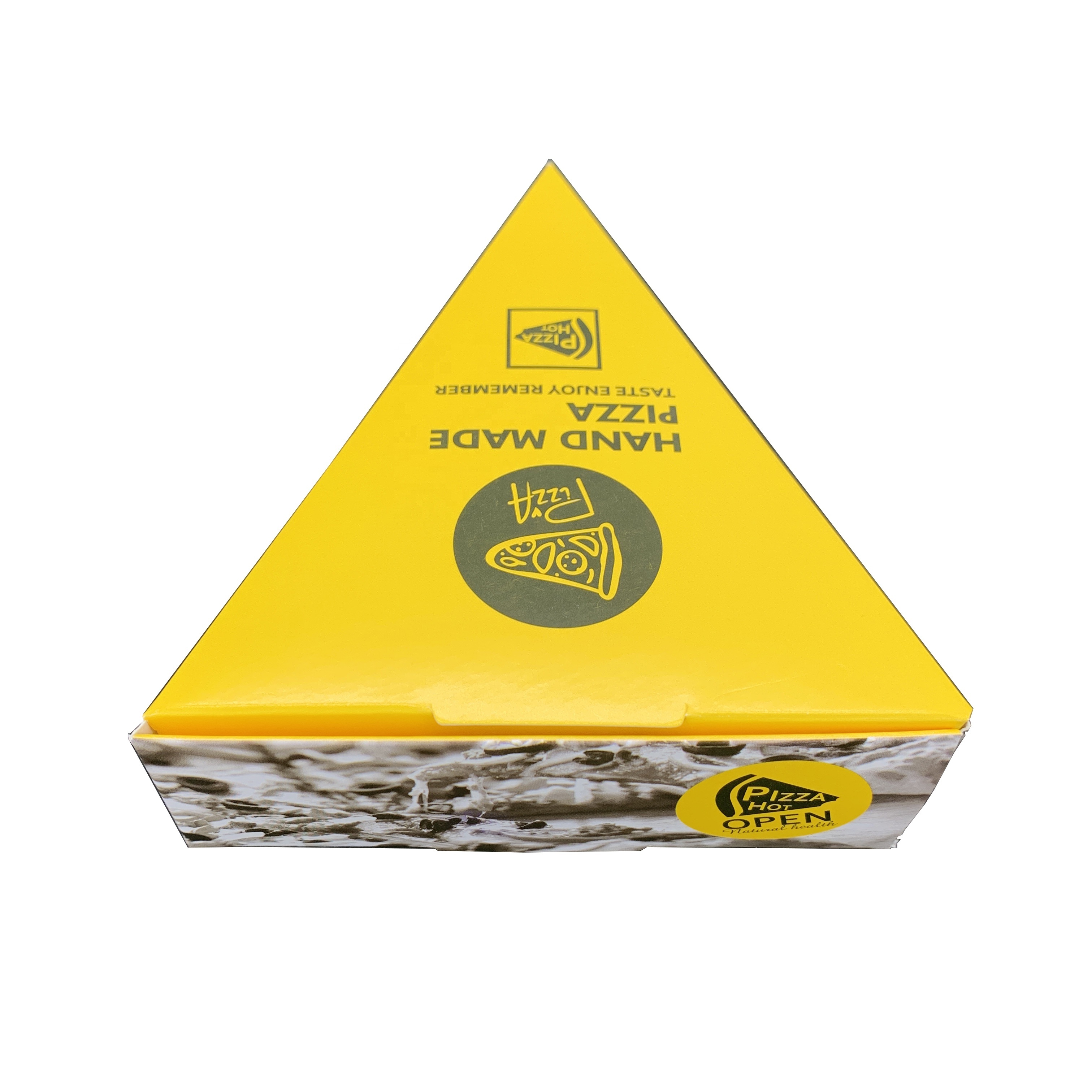 Wholesale low price small single pizza box biodegradable triangle pizza slice box