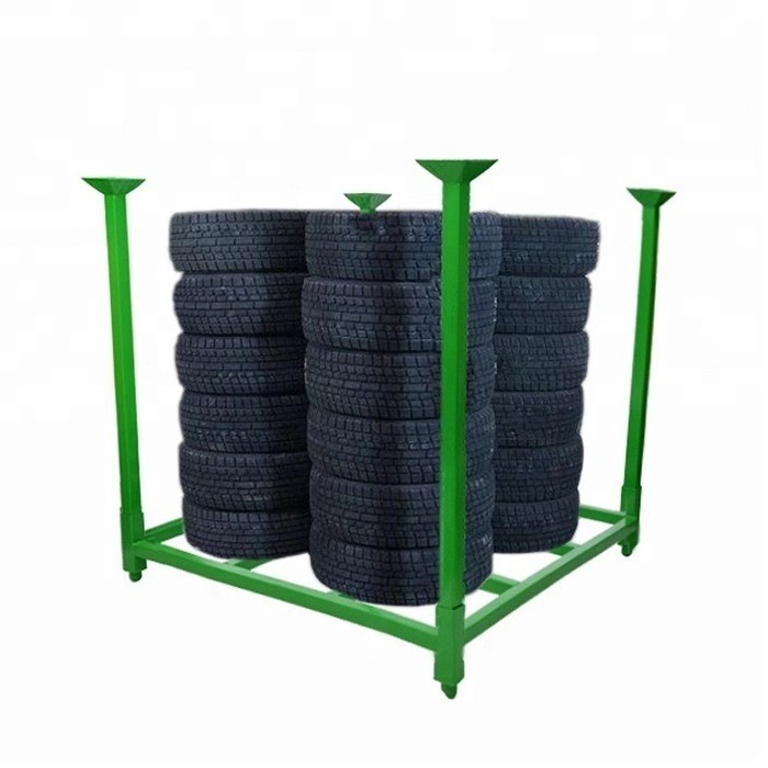 Warehouse and Garage Storage Solution Stacking Rack for Tire Storage Premium Product Tire Stacking Racks & Shelves