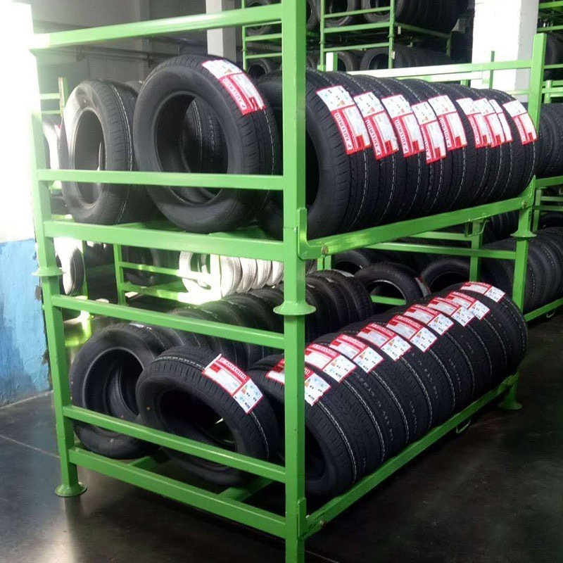 Warehouse and Garage Storage Solution Stacking Rack for Tire Storage Premium Product Tire Stacking Racks & Shelves