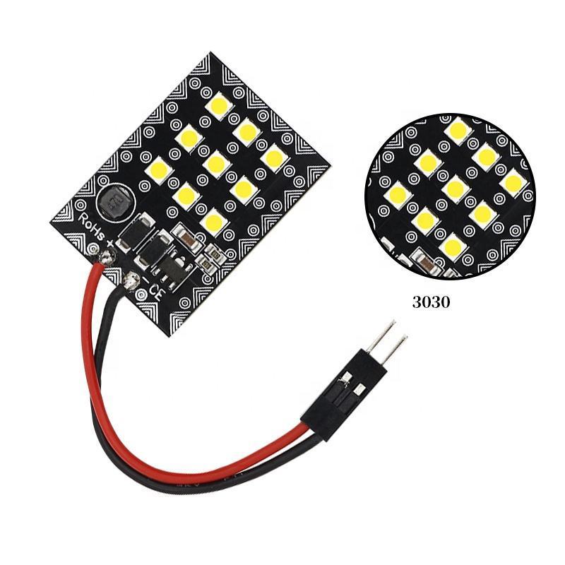 HAIYUAN Stock Available Car Vehicle Interior lights Dome Panel LED 9SMD 3030 BA9S touch sensor ambient lighting car reading lamp