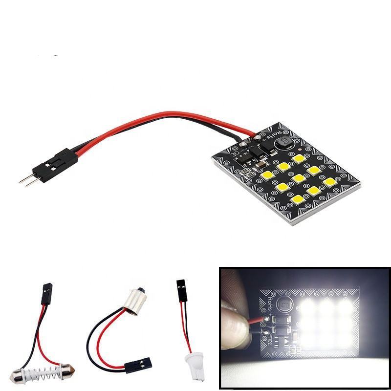 HAIYUAN Stock Available Car Vehicle Interior lights Dome Panel LED 9SMD 3030 BA9S touch sensor ambient lighting car reading lamp