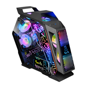 JX 2023 New Design Gaming Pc Cabinet Matx Computer Case Full Tower Cabinet For Desktop Computer Pc Case Transparent Cases