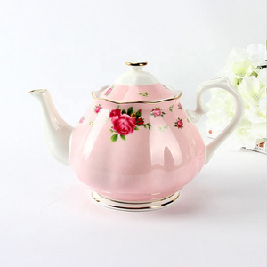 European New Design Bone China Ceramic Retro Teapot Make Tea Coffee