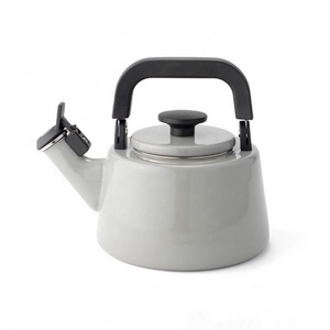 2.1L Enamel Whistle Kettle BPA Free Suitable for induction and gas stoves