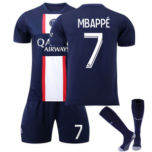 Wholesale of well-known team uniforms and socks Paris Messi jersey home and away football jersey