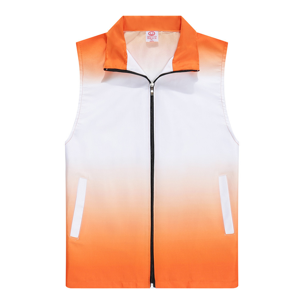 Custom Logo Women Men's Vests Same Style Zipper Work Jacket Summer Outdoor Sports Sleeveless Softshell Clothes