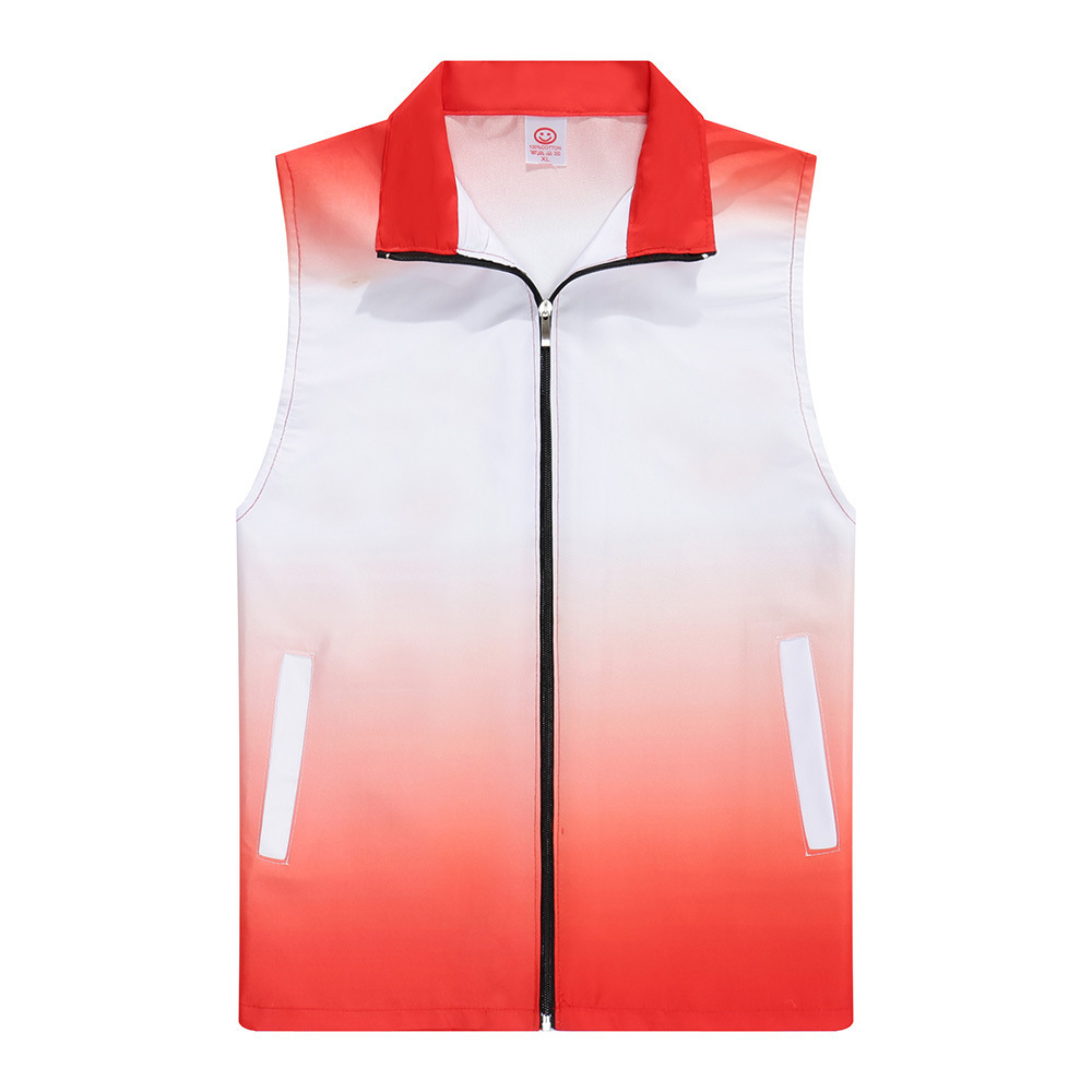 Custom Logo Women Men's Vests Same Style Zipper Work Jacket Summer Outdoor Sports Sleeveless Softshell Clothes