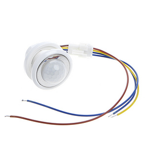 40mm LED PIR Detector Infrared Motion Sensor Switch with Time Delay Adjustable Light Dark