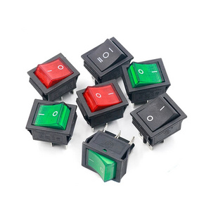 KCD4 16A Rocker Switch Button ON OFF 2 Position 4 Pin 6 Pin Electrical Equipment With Light Power Switch AC 250V