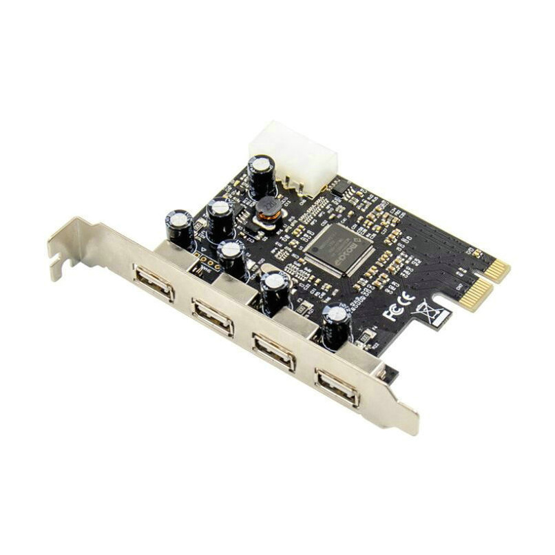 PCI-E MCS9990 USB 2.0 Host Control add-on card with built-in four ports USB 2.0 expansion card