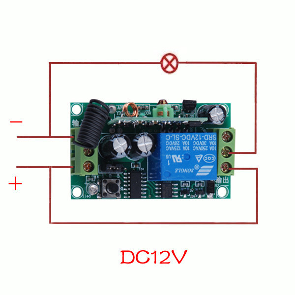 3000m Long Range Remote Control Switch DC 12V 1 CH 10A Relay Receiver Transmitter Learning Light Lamp Wireless Switch 315/433Mhz