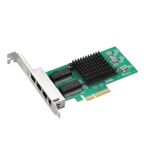 I350-T4 desktop computer PCIE 4 port gigabit network adapter server RJ45 PCI-E gigabit network card