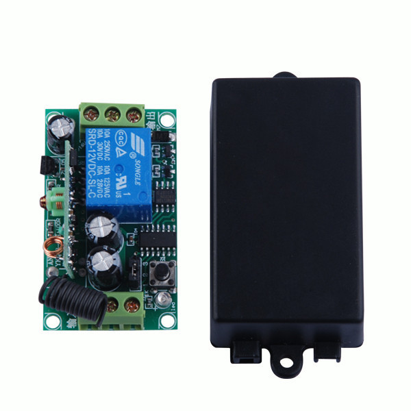 3000m Long Range Remote Control Switch DC 12V 1 CH 10A Relay Receiver Transmitter Learning Light Lamp Wireless Switch 315/433Mhz