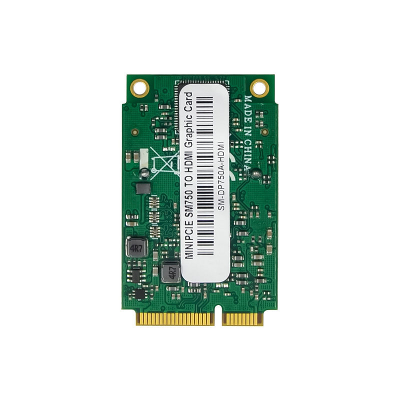 Mini PCIE Embedded multimedia mobile Independent resolution of industrial graphics card SM750