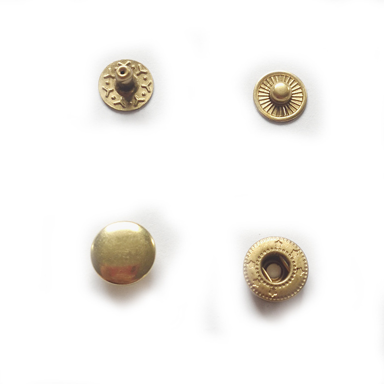 10mm brass small snap buttons for garments/bags/wallet 4 parts for a set plating to be silver or black sewing buttons