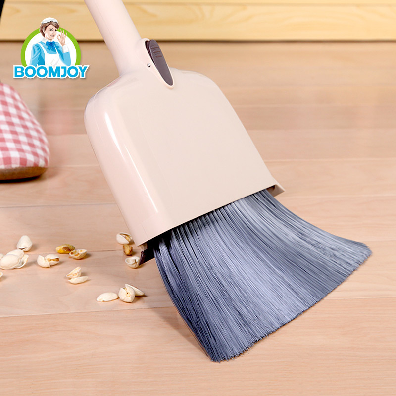 Jesun Four in One Broom/Squeegee/Scraper with Handy Dustpan