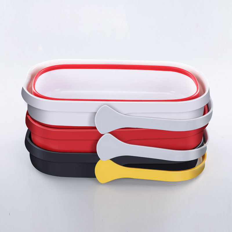 Jesun laundry Water Ice Fishing Bucket Silicone Collapsible Basin mini  portable pop up Folding bath collapsible mop Bucket