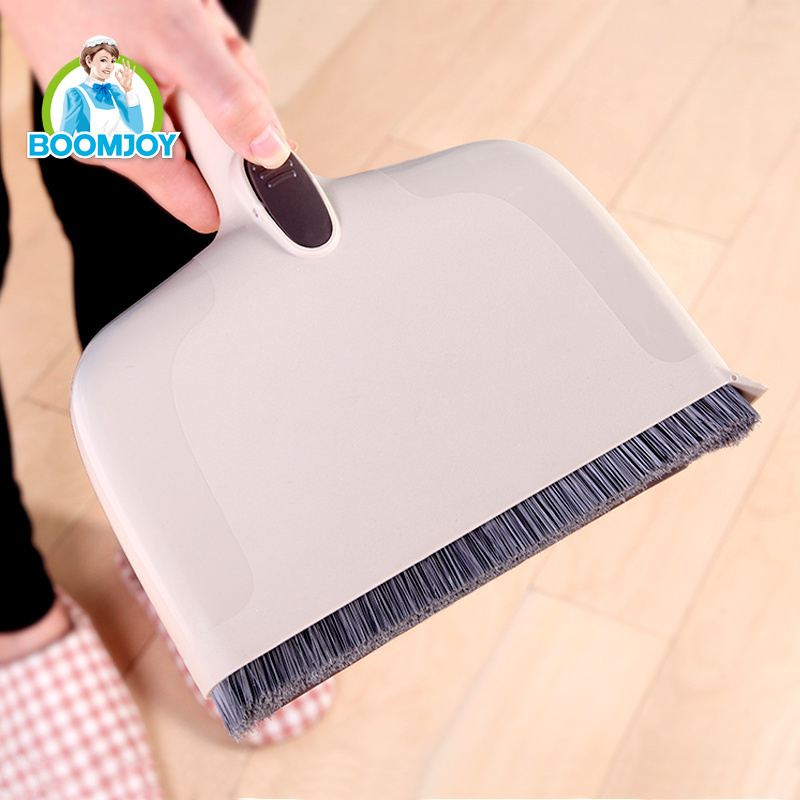 Jesun Four in One Broom/Squeegee/Scraper with Handy Dustpan