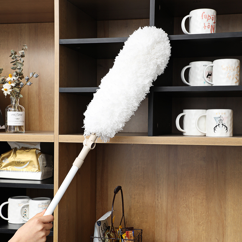 Jesun Extendable Microfiber Feather Duster Long Handle Retractable Dust Duster Dust Brush for Cleaning