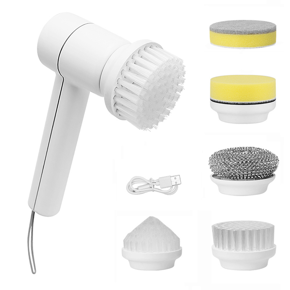 Jesun Custom Electric Brush and Scrubber Set Cordless Spin Scrubber Hand Held Electric Cleaning Brush for Home Dish Bathroom