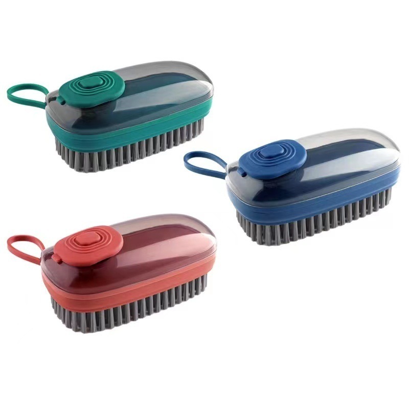 Soap Dispenser Scrub Brush Srubber Cleaner for Dish Sink Pan Pot Washing Cleaning Brush for Bathroom Shower Sink Carpet Floor