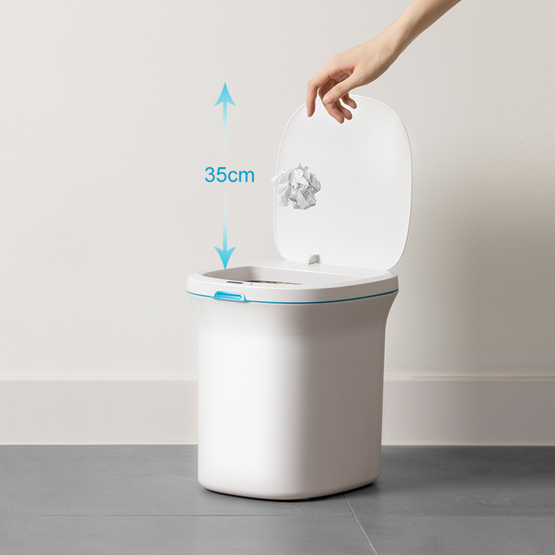 Jesun Automatic Touchless Infrared Motion Sensor Trash Can Smart Motion Sensor Trash Bin Automatic Smart Waste Bins for Home