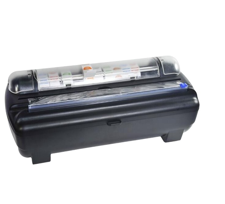 Roll Plastic Wrap Included Plastic Wrap Dispenser with Cutter Reusable Cling Film Dispenser