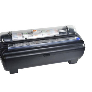 Roll Plastic Wrap Included Plastic Wrap Dispenser with Cutter Reusable Cling Film Dispenser