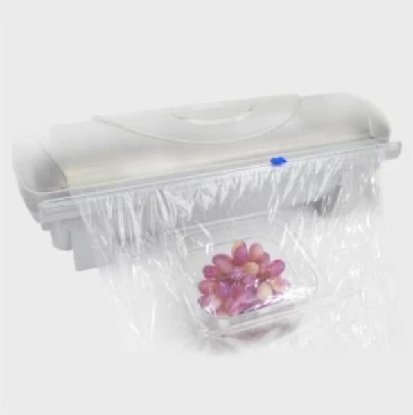 Roll Plastic Wrap Included Plastic Wrap Dispenser with Cutter Reusable Cling Film Dispenser