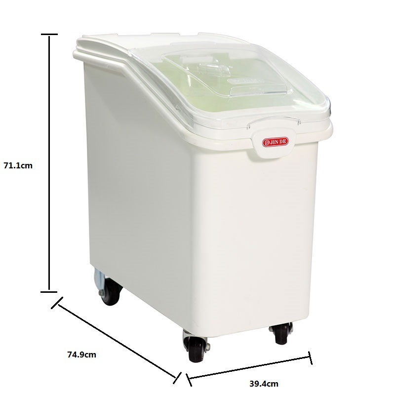 IB79  Mobile Flour Storage Dispenser with Caster 81L