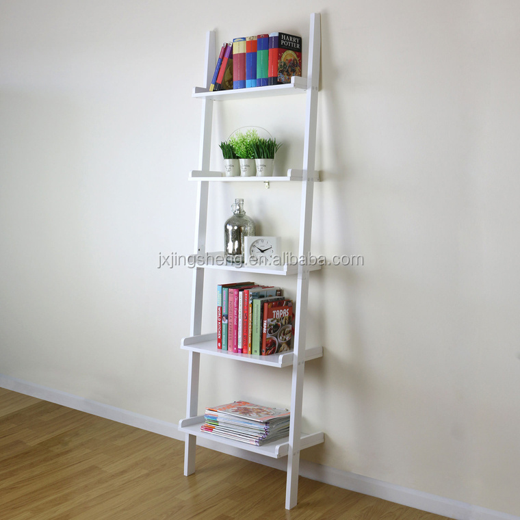 5 Tier Display Shelving Stand Wall Rack Storage Unit Ladder Book Shelf