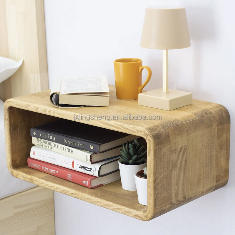 Floating Nightstand Multifunctional Bedside Table Wall Mounted Simple Cabinet