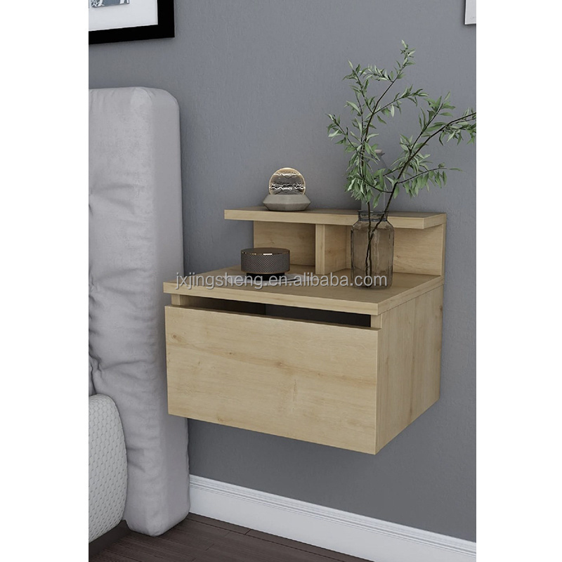 Floating Nightstand Multifunctional Bedside Table Wall Mounted Simple Cabinet