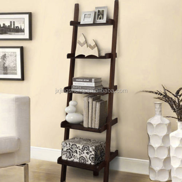 5 Tier Display Shelving Stand Wall Rack Storage Unit Ladder Book Shelf