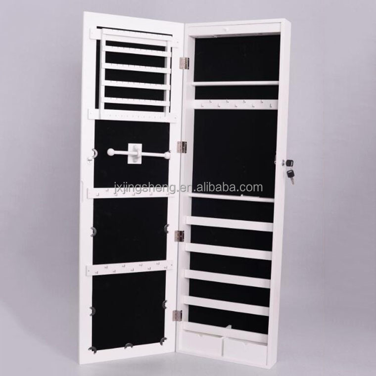 Mirrored furniture living room wall organizer jewelry cabinet