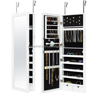 Mirrored furniture living room wall organizer jewelry cabinet