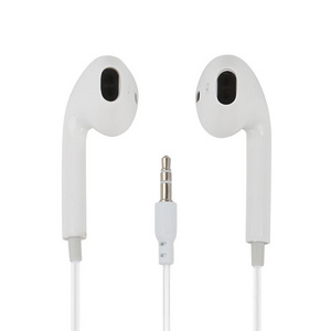 factory wholesale cheap 1.2 m earphones wired Black white headphones 3.5mm jack in-ear headphone for Iphone earphone