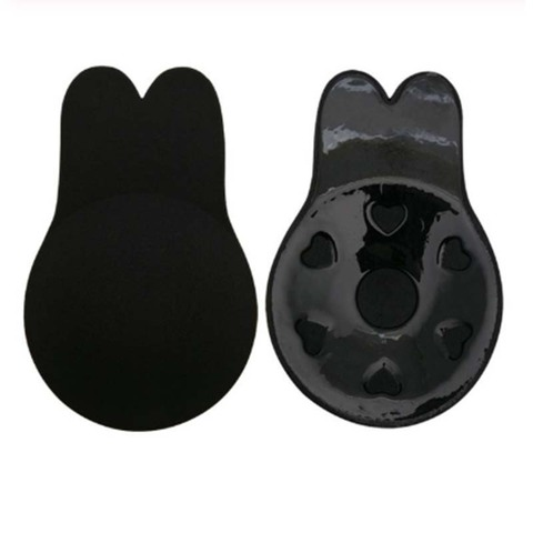 Popular silicone adhesive Rabbit invisible breast Lift Push Up silicone bra pasties nipple cover for sexy girl