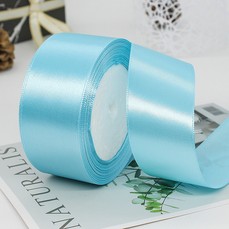 25yard per roll gift pure silk sanding ribbon roll wholesale solid color cheap satin ribbon 4cm for christmas gift wrap flowers