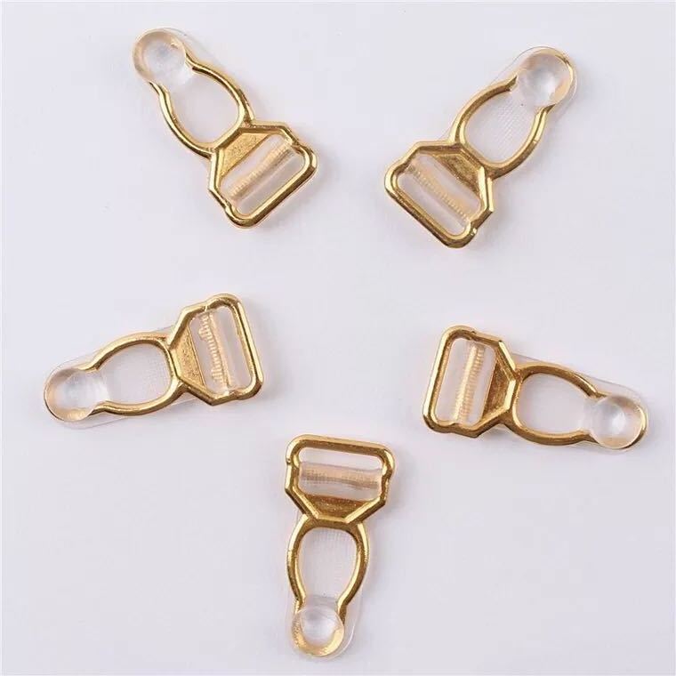 Custom Zinc Alloy Stockings Lingerie Garter Belt Clip Strap Adjuster Bra Metal Sock suspender clips Nursing bra clips