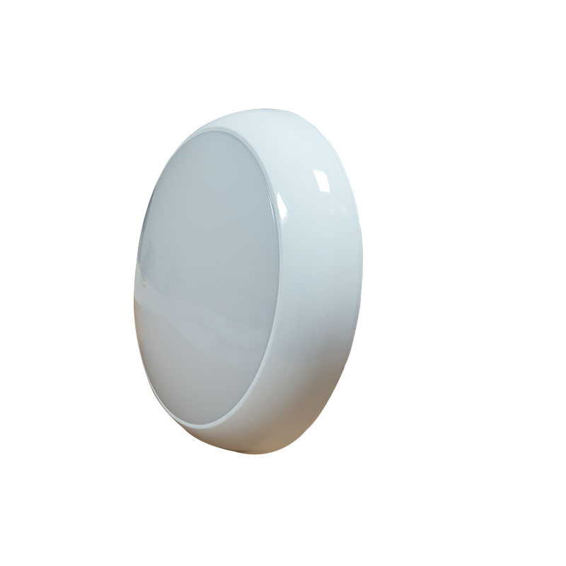 Emergency PC Body IP54 15W 2D Bulkhead Ceiling LED Light Microwave Round Bulkhead Wall Light for Indoor Lighting