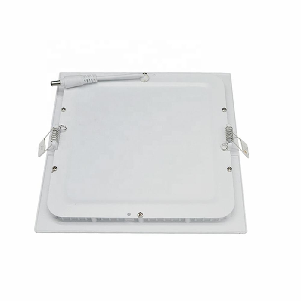 Ultra Slim 3W 6W 9W 12w 18W 24 Recessed Room Fixture Square Ceiling LED  Light Panel