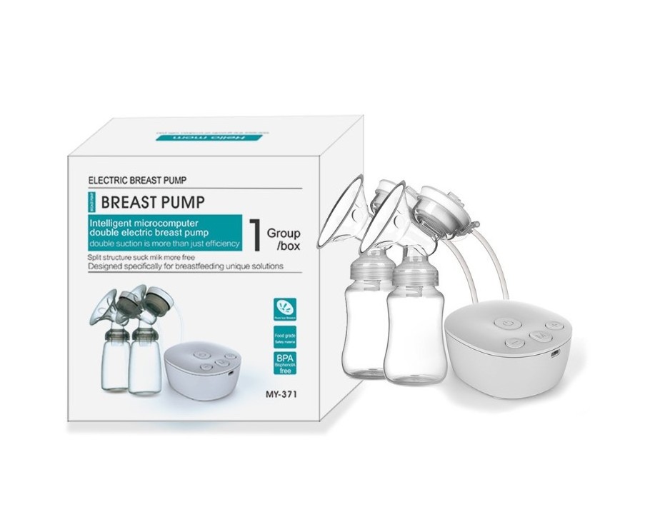 BPA Free Electric Breast Pump Double Super Capacity Baby Breast Pump Dual Electric Milk Extractor