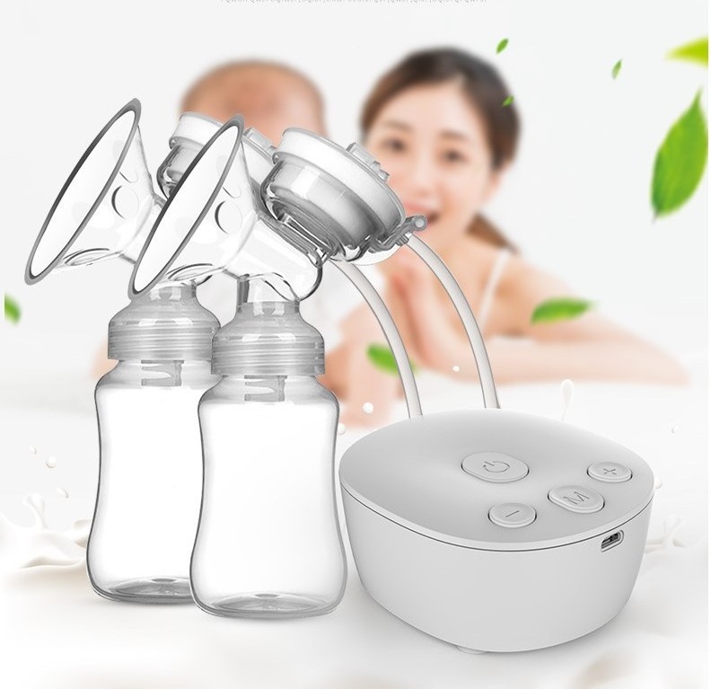 BPA Free Electric Breast Pump Double Super Capacity Baby Breast Pump Dual Electric Milk Extractor